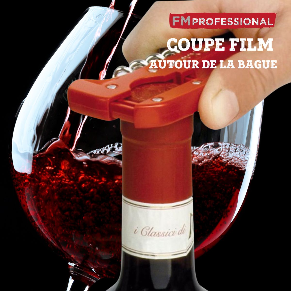 Tire-bouchon décapsuleur 13 cm  Boissons FM Professional - Mathon - 4