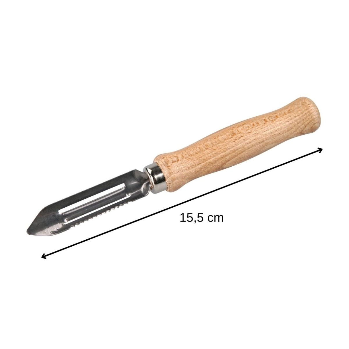 Lot de 2 éplucheurs à asperges manche en bois 15 cm Fackelmann - Mathon - 3