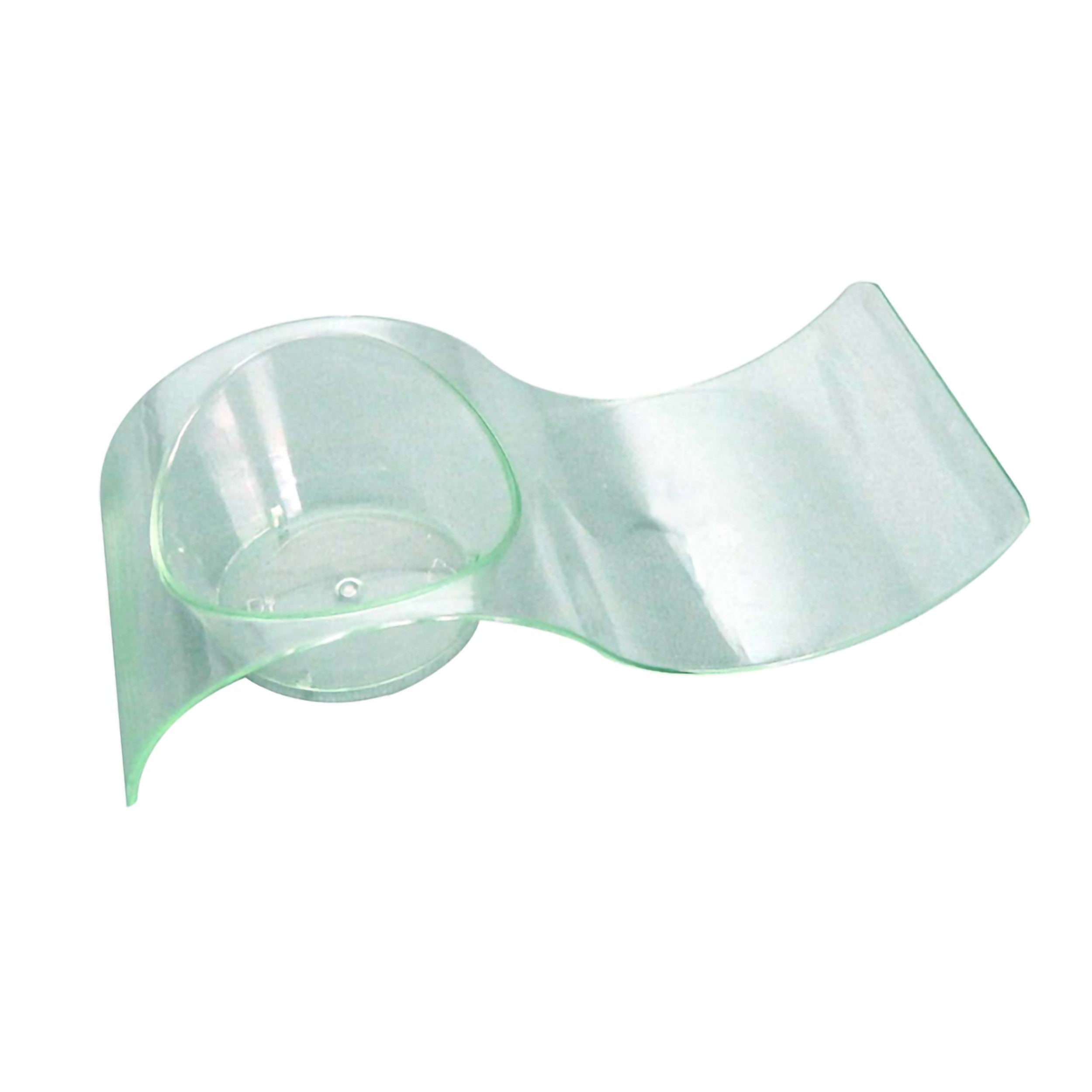 50Pcs - Mise en bouche  pot vague plastique PS vert transparente ?Gizmo?  100x40x24mm FirstPack - Mathon - 1
