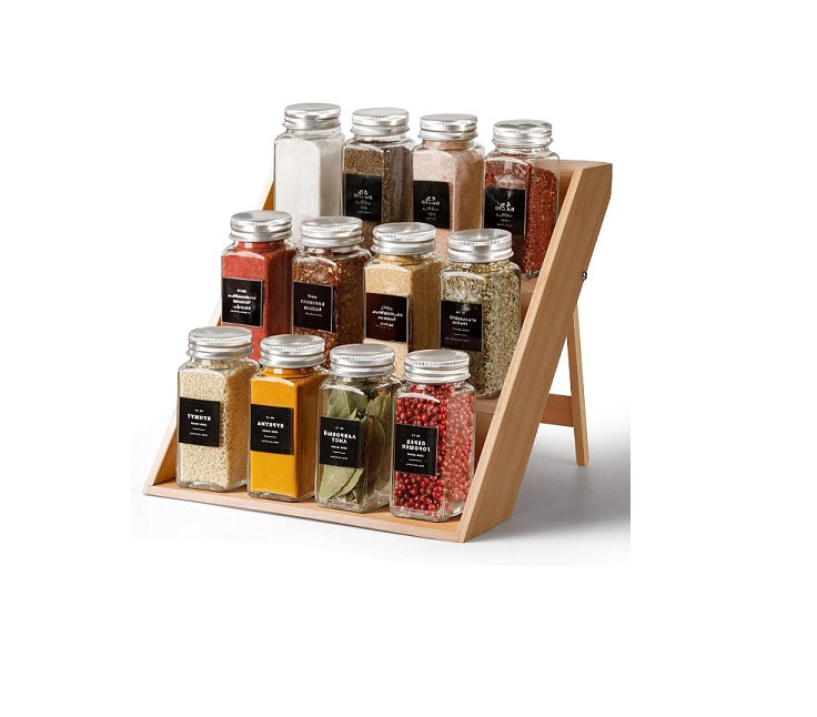 Étagère à épices pour comptoir à 3 niveaux marron Vendos85 - Mathon