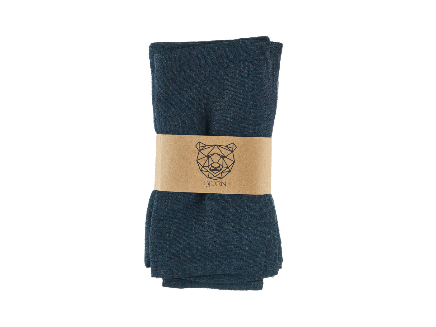 Serviette de table - 6 pièces - Lin et coton bleu nuit Björn - Mathon - 5