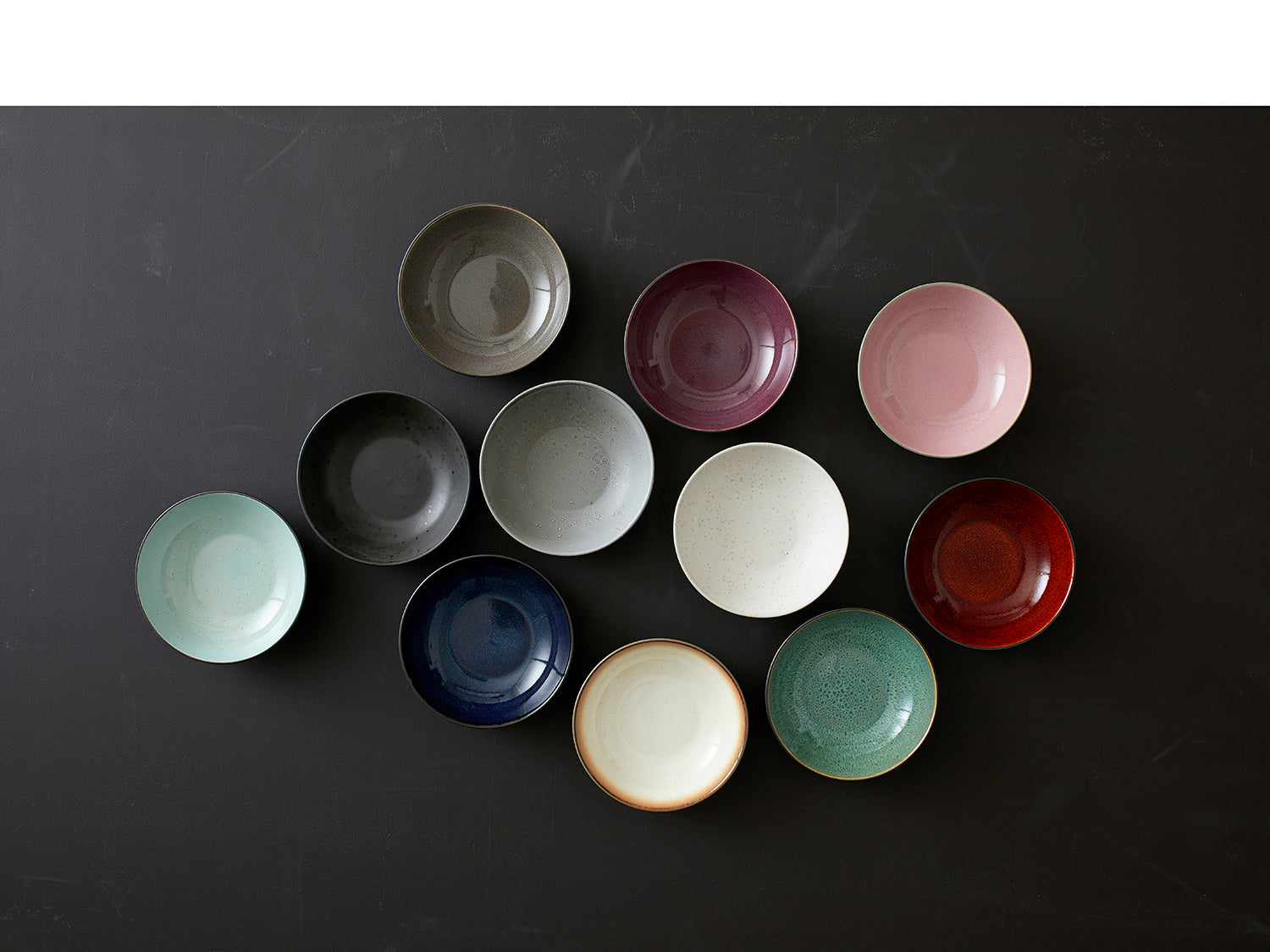 Assiette à pâtes GASTRO en grès Gris/Rose clair Bitz - Mathon - 7