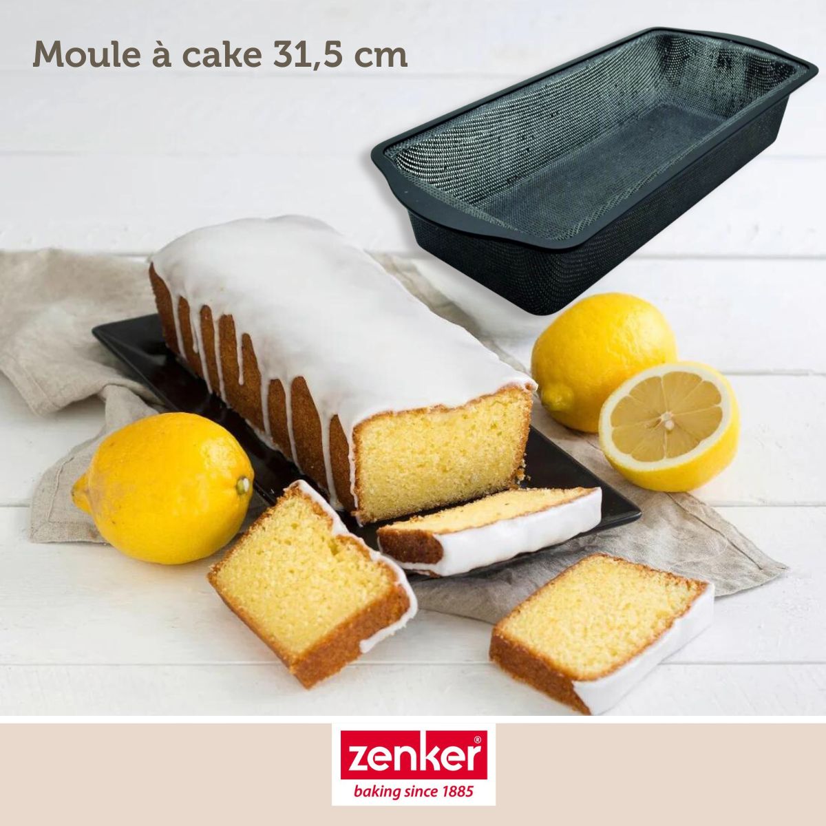 Moule à cake 31,5 cm Zenker Silicone fibre de verre Zenker - Mathon - 2