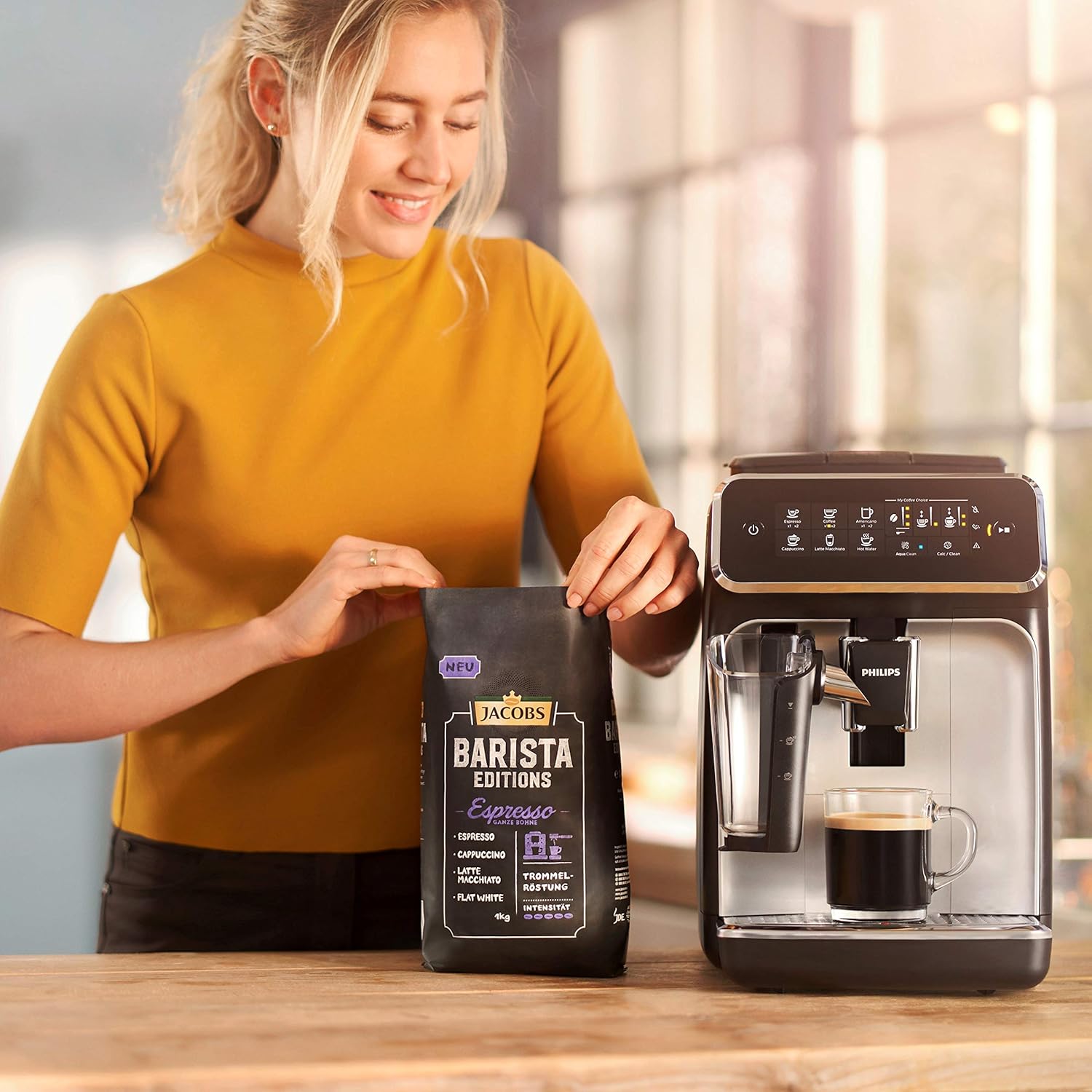 Machine à Café Automatique Expresso de 1,8L 1500W noir gris Philips - Mathon