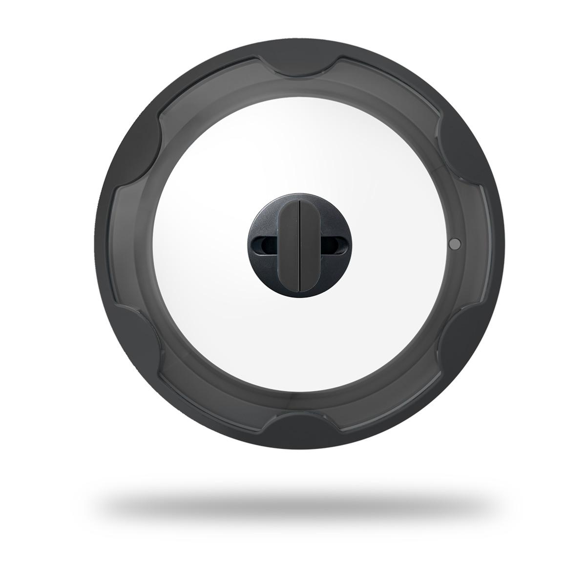 Couvercle gourmet en verre noir, diamètre 28/24 cm Cookvision - Mathon - 1