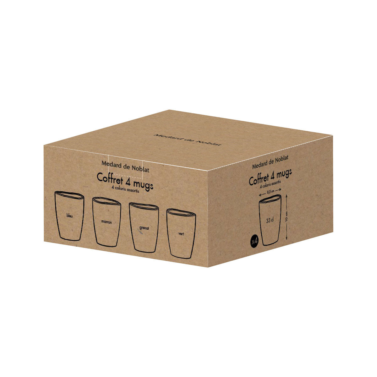 Fuji - Set de 4 mugs 33 cl assortis Médard de Noblat - Mathon - 6