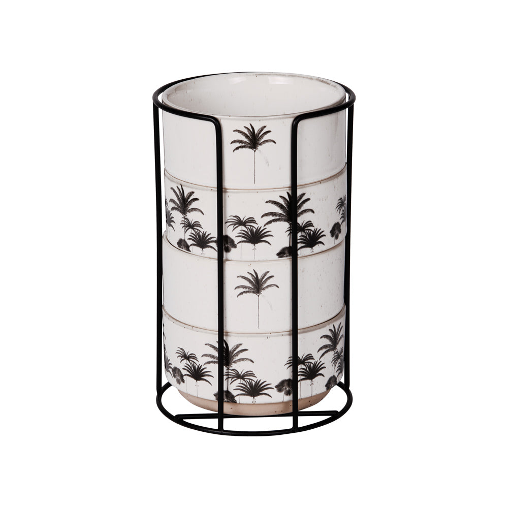 4 bols avec support Palm Table passion - Mathon - 1