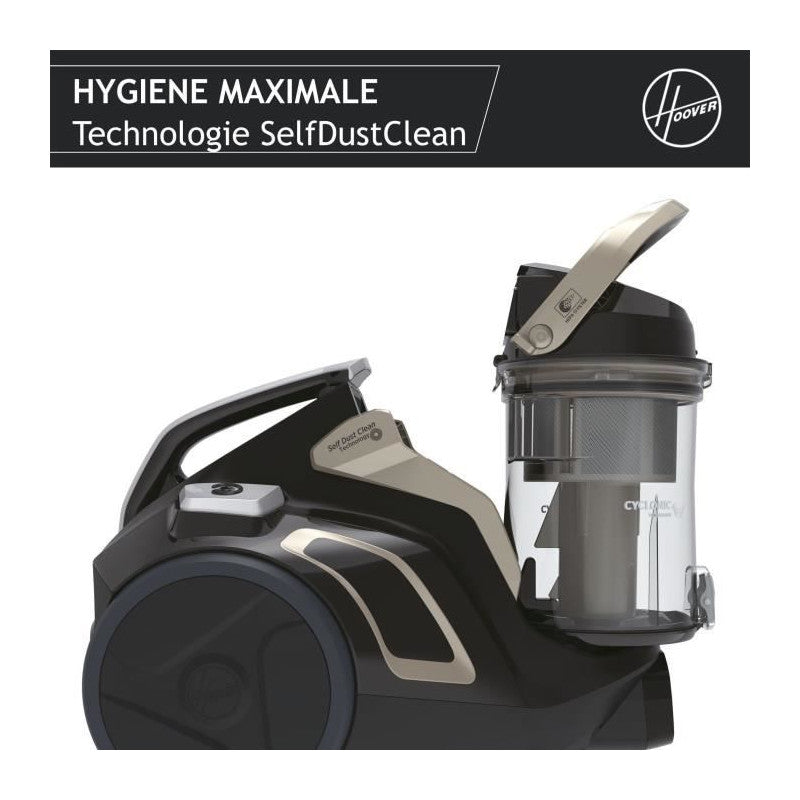 Aspirateur Traineau Sans Sac -   - Hp720pet - 850 W - 68 Dba - Cassette 2 L - Spécial Parquet Et Animaux Hoover - Mathon - 3
