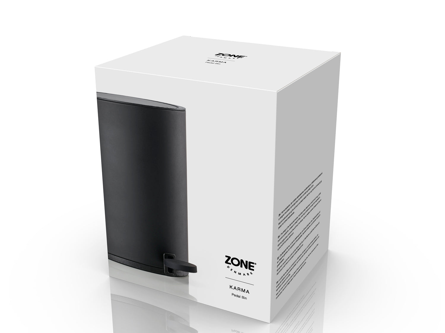 Poubelle à pédale KARMA en acier et abs Noir Zone Denmark - Mathon - 3