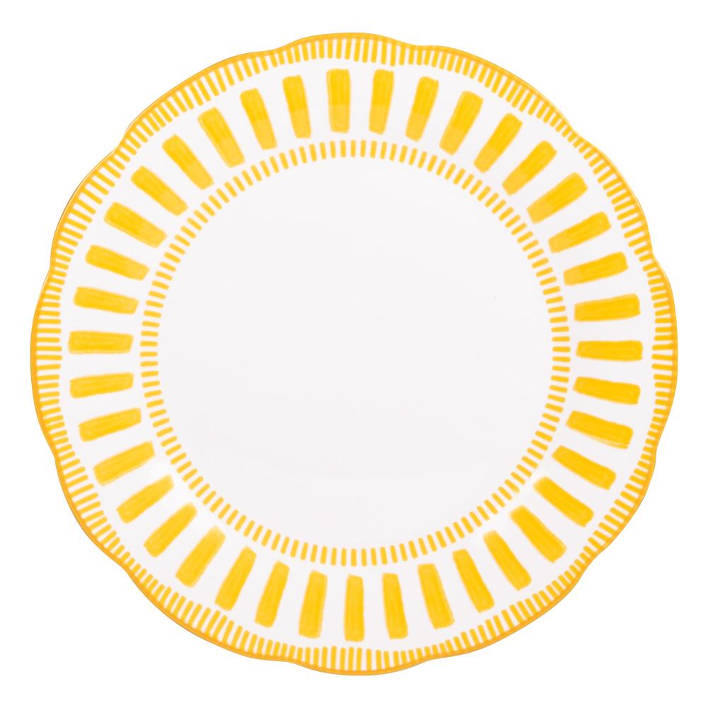 Assiette plate Napoli jaune 27 cm (lot de 6) Table passion - Mathon - 2