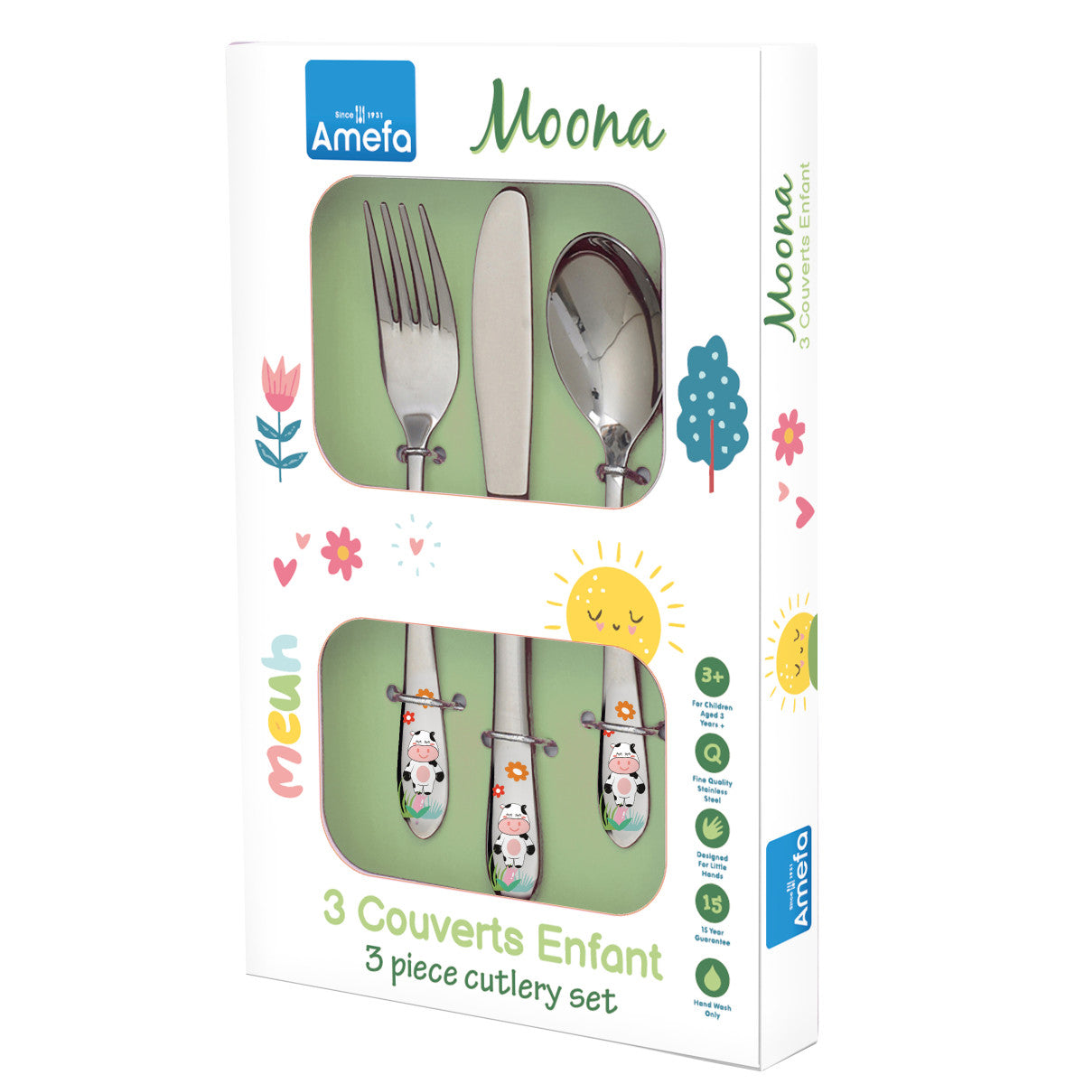 Moona - Service 3 couverts enfants Amefa - Mathon - 4