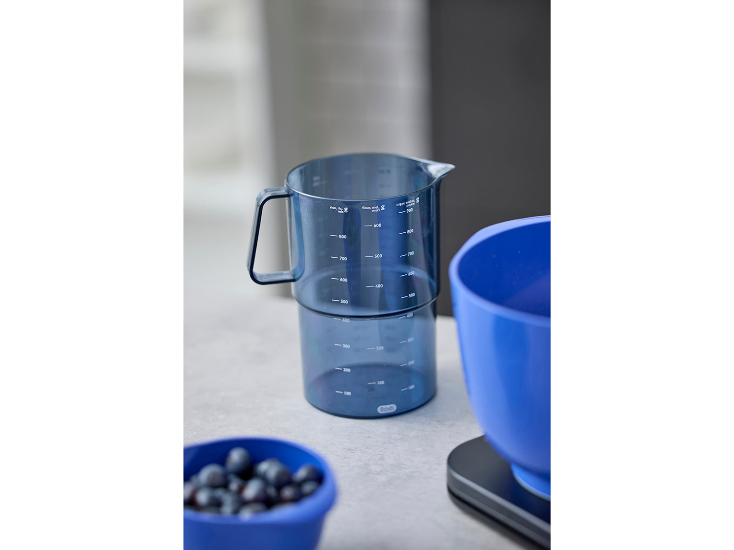 Pichet doseur MENSURA 1l en plastique rigide Bleu pastel Rosti - Mathon - 7