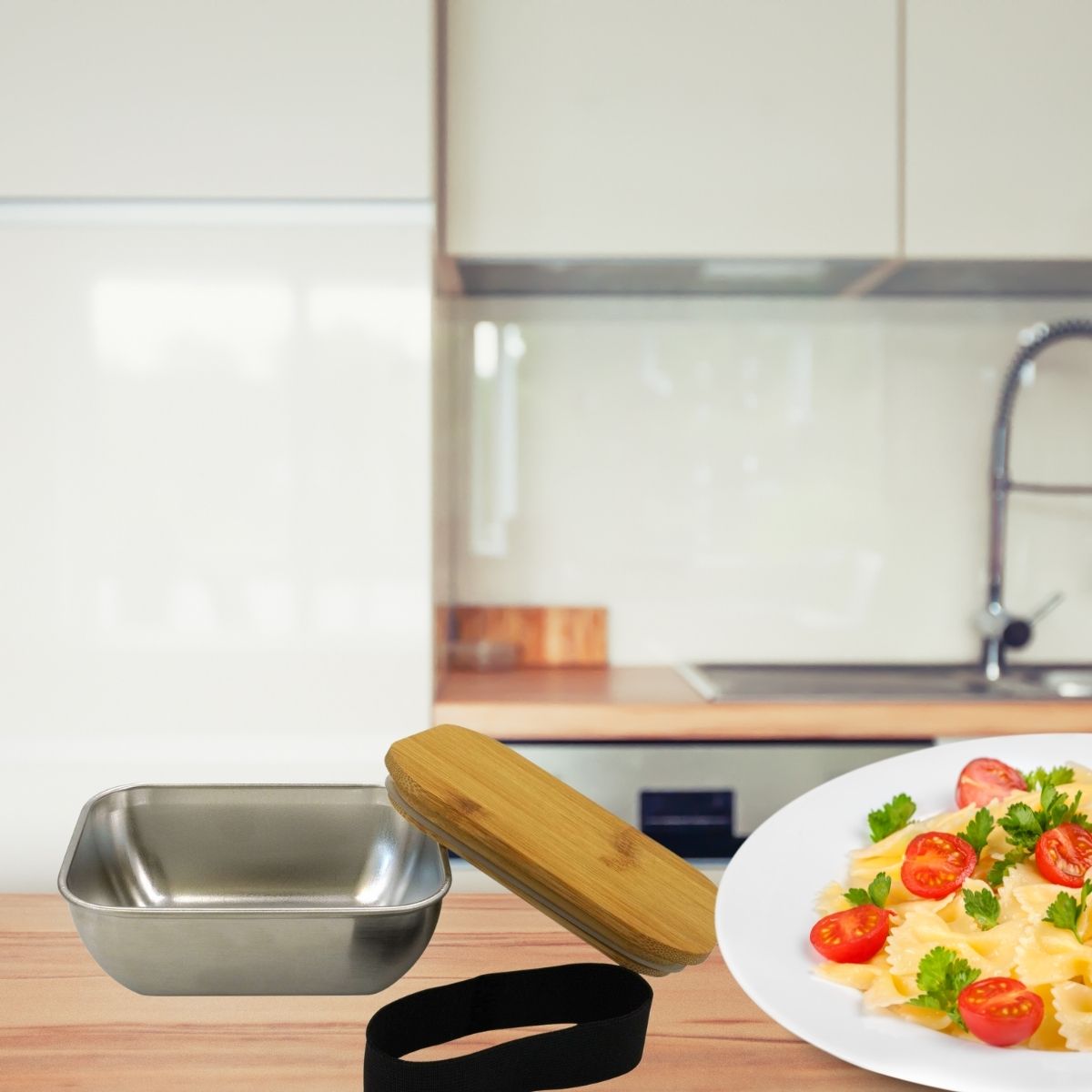 Lunch box inox pour micro-ondes de 700 ml Fackelmann - Mathon - 2