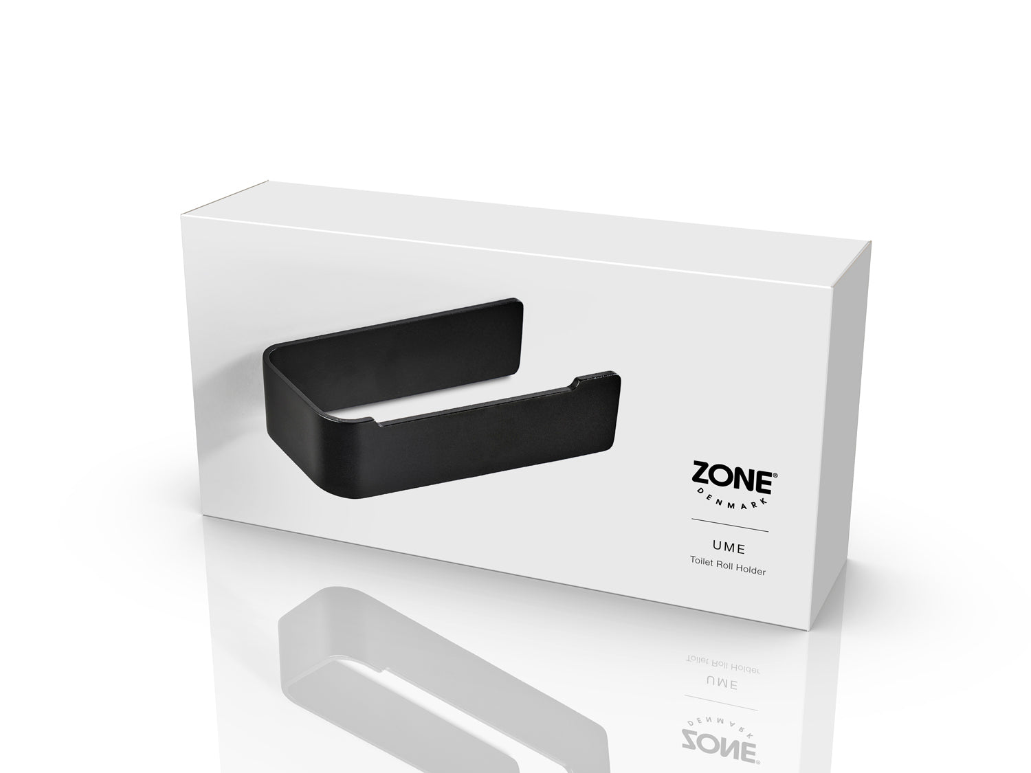 Porte-papier toilette Ume en Aluminium Noir Zone Denmark - Mathon - 3