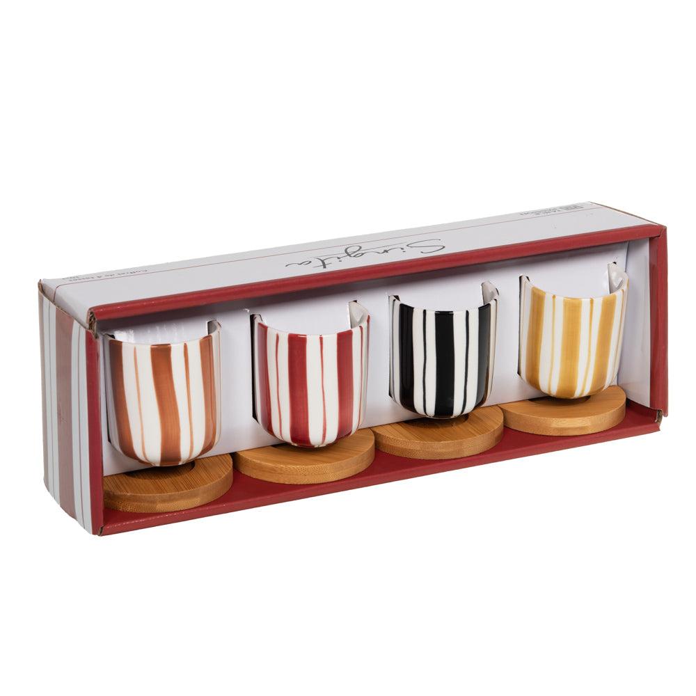 Coffret 4 tasses Singita 10 cl Table passion - Mathon - 3