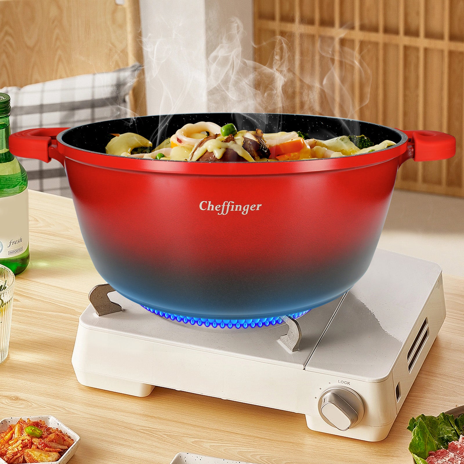 Lot de 4 Marmites Antiadhésive Cheffinger - Mathon - 2