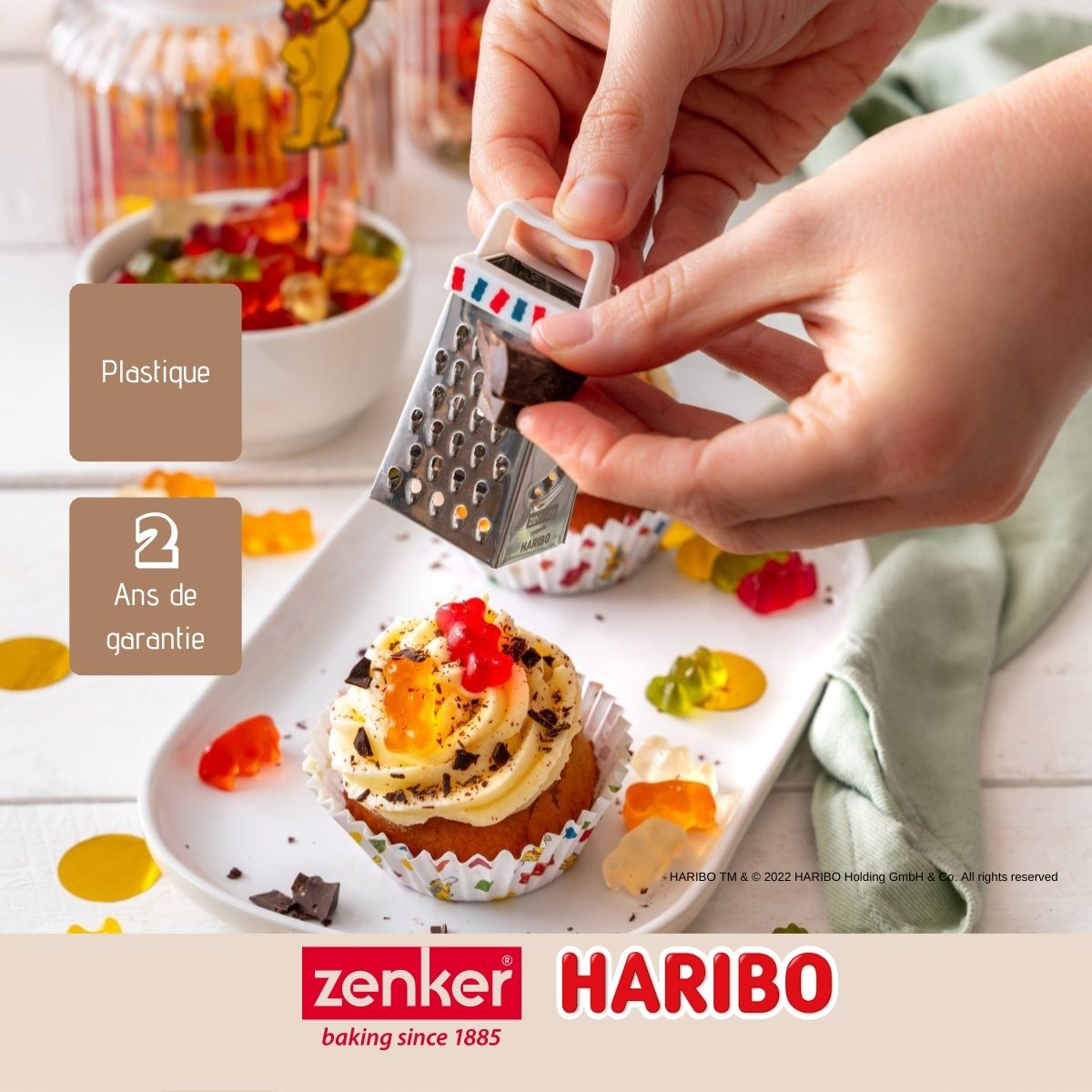 Mini râpe de cuisine et pâtisserie 4 faces 7,5 cm Zenker Haribo Zenker - Mathon - 4
