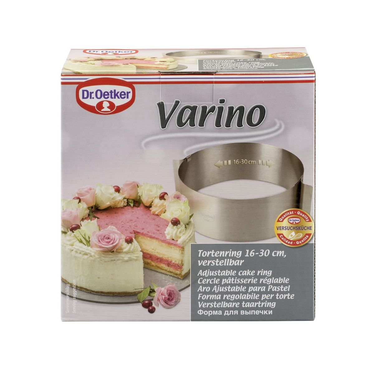 Cercle à pâtisserie en acier inoxydable extensible de 16 à 30 cm Dr. Oetker Varino Dr. Oetker - Mathon - 7