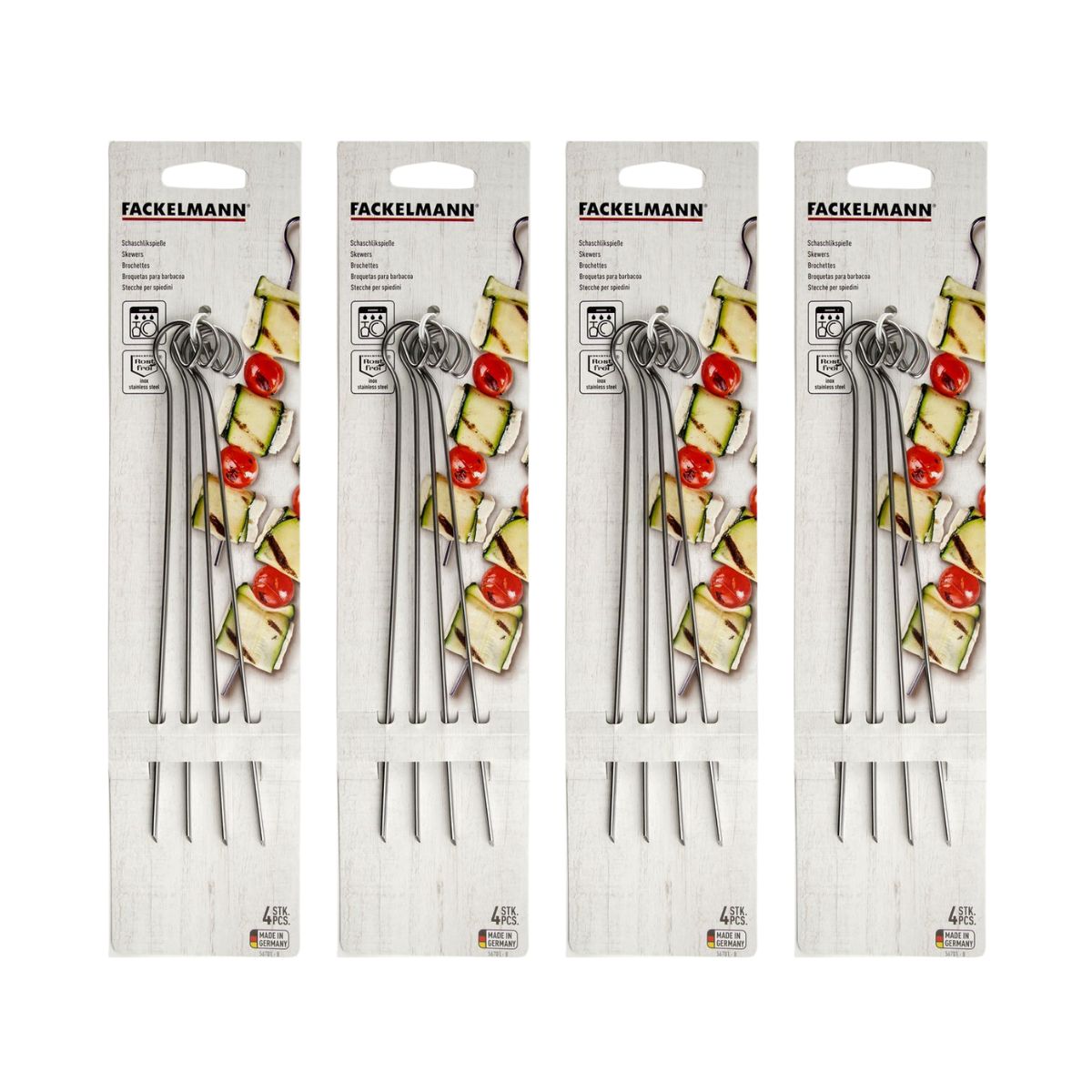 Lot de 16 brochettes en inox 21 cm  BBQ Edition Fackelmann - Mathon - 3