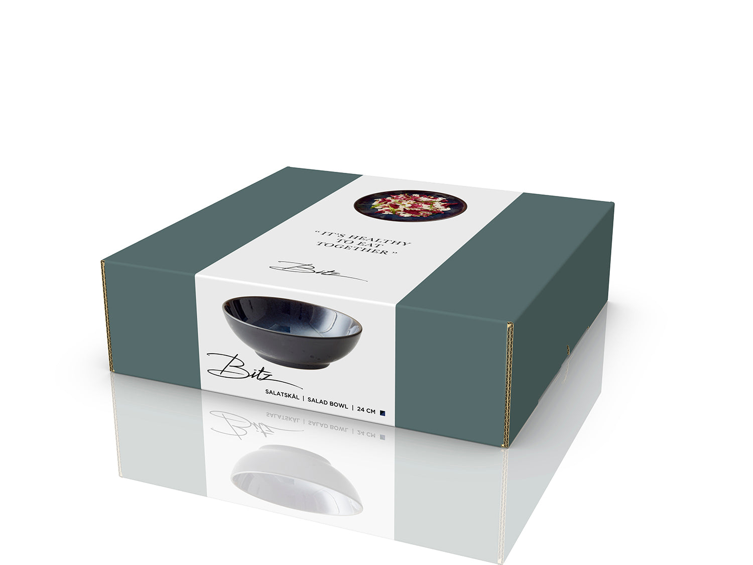 Saladier GASTRO en grès Noir/Bleu foncé Bitz - Mathon - 7