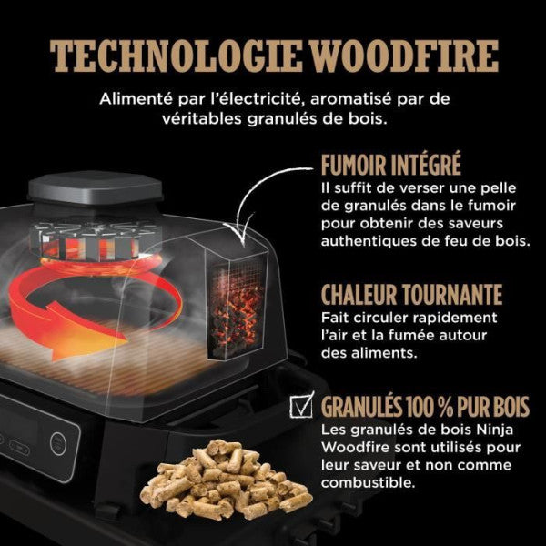 Barbecue Electrique - Grillade  électrique Et Fumoir Ninja - Woodfire Ninja - Mathon - 6