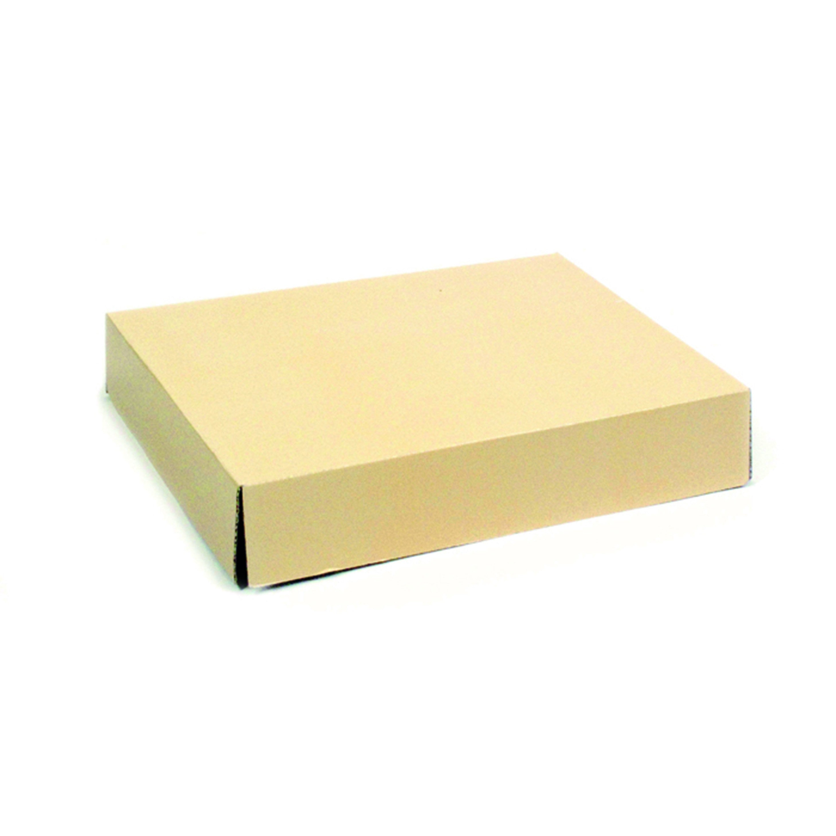 100Pcs - Couvercle beige en carton pour plateau 260x325x6mm FirstPack - Mathon