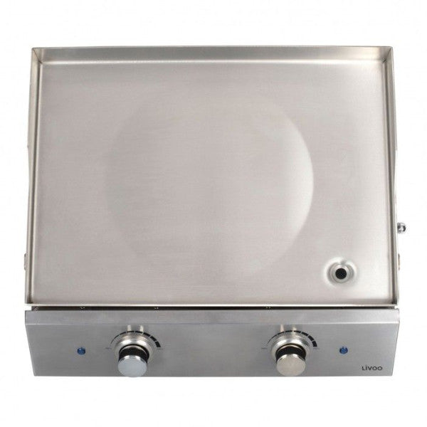 Plancha Electrique - Planche   Inox 2 Thermostats - Livoo - Doc302 - Livoo - Mathon - 4