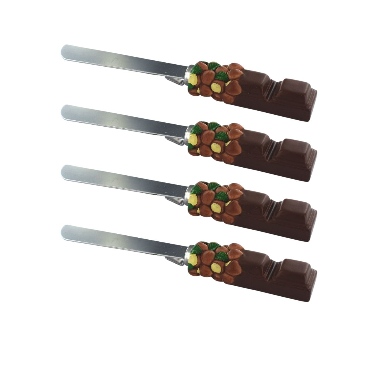Ensemble de 4 Spatules pour pâte à tartiner 19 cm Fackelmann - Mathon - 1