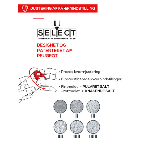 Coffret moulin à sel Maestro à réservoirs interchangeables et 3 sels Peugeot - Mathon - 5