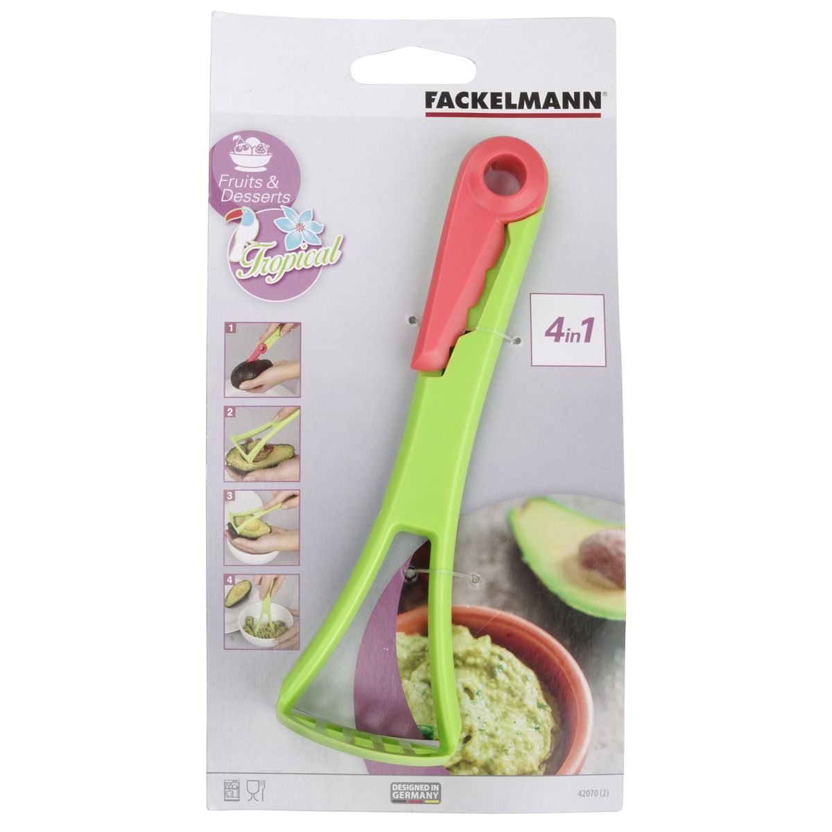 Ustensile de cuisine 4 en 1 pour avocat Fackelmann - Mathon - 6