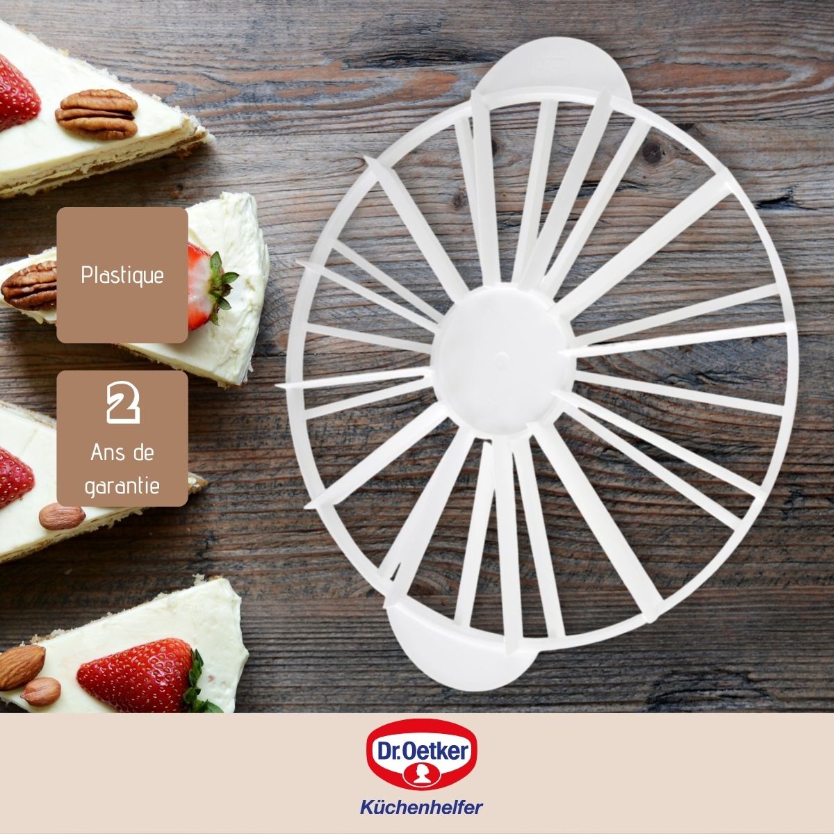 Diviseur de gâteaux 12/16 parts  Baker Edition Dr. Oetker - Mathon - 4