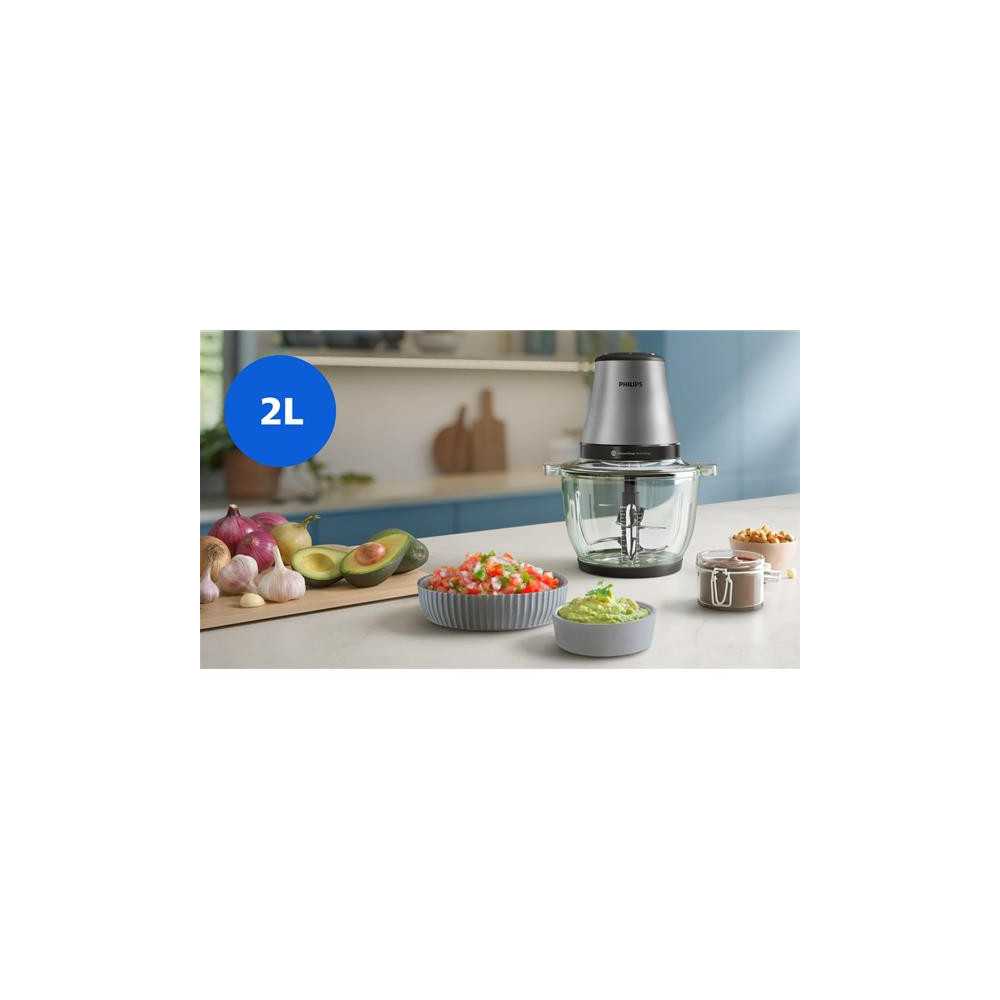 Mini Hachoir Bol Verre 2.0l 500 Silver   - Hr1503/00 Philips - Mathon - 5