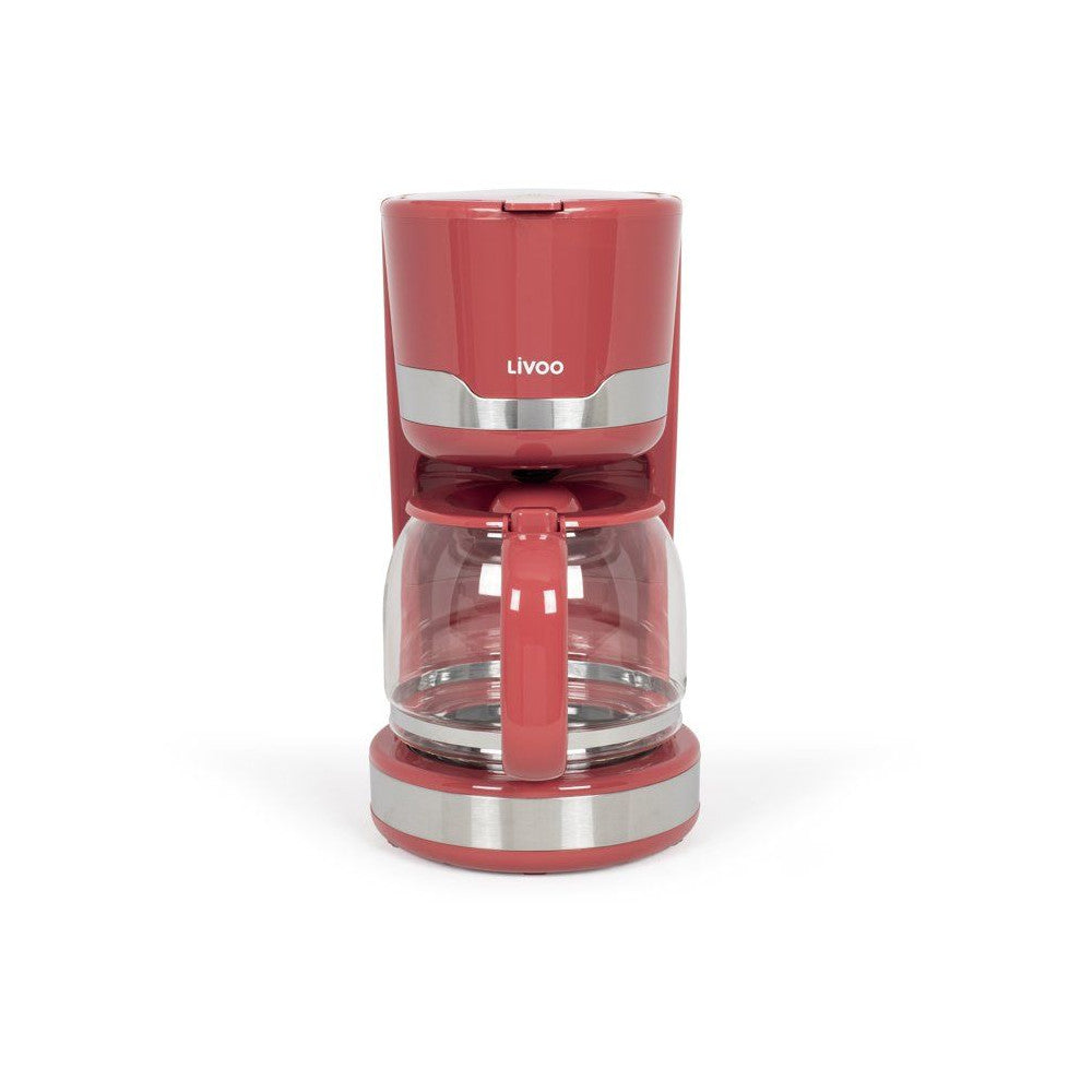 Cafetiere électrique - Livoo - Dod201rc - 1000 W - 1,5 L - 12 A 14 Tasses - Rouge Chili Livoo - Mathon - 1