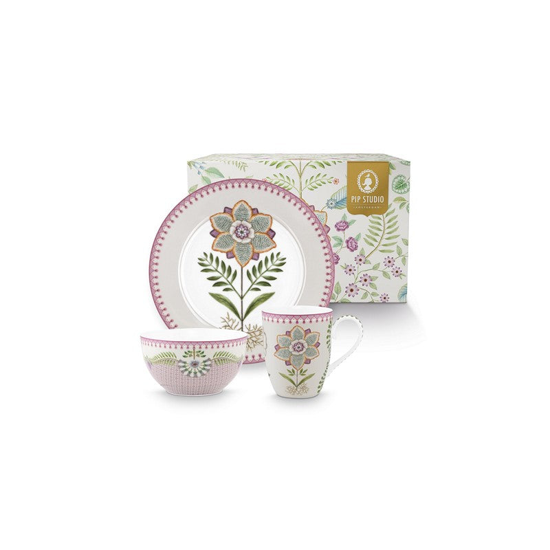 Coffret petit déjeuner Lily & Lotus 3pcs Pip Studio - Mathon - 1
