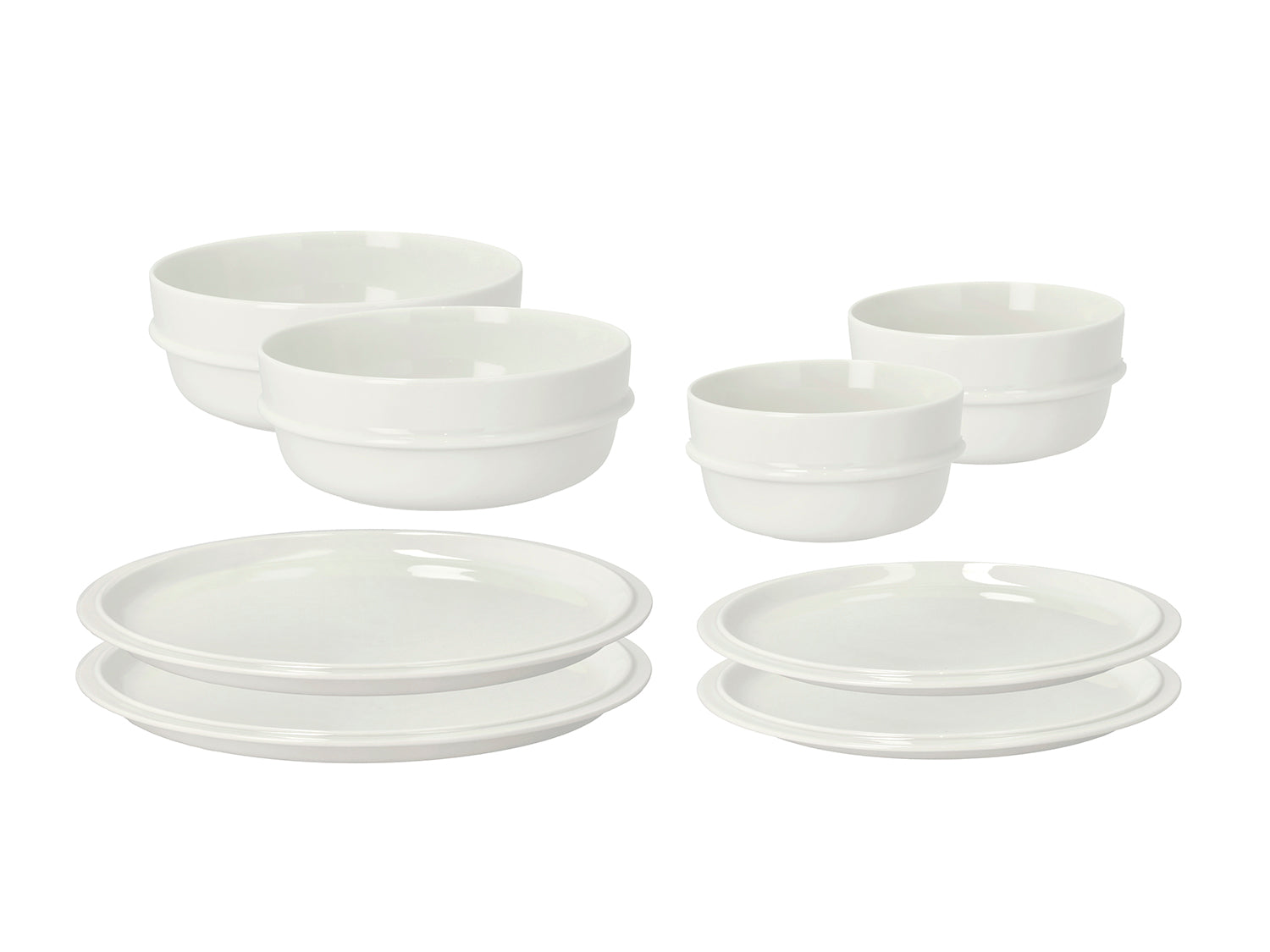 Ensemble EAU en porcelaine Blanc cassé Zone Denmark - Mathon - 4