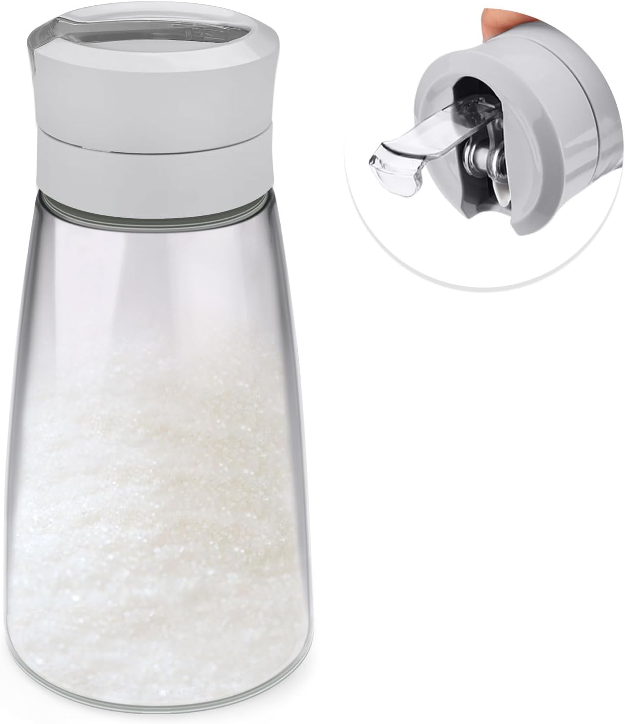 Distributeur de sucre en verre 420 ml à bec automatique Vendos85 - Mathon