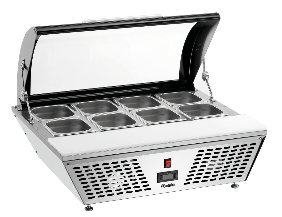 Vitrine Réfrigérée à Poser - 8 Bacs GN 1/6 - Bartscher - Mathon - 2