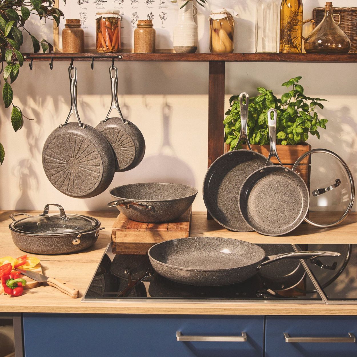 Poêle, 20 cm, Aluminium, Revêtement antiadhésif en céramique renforcée en titane Ballarini - Mathon - 4