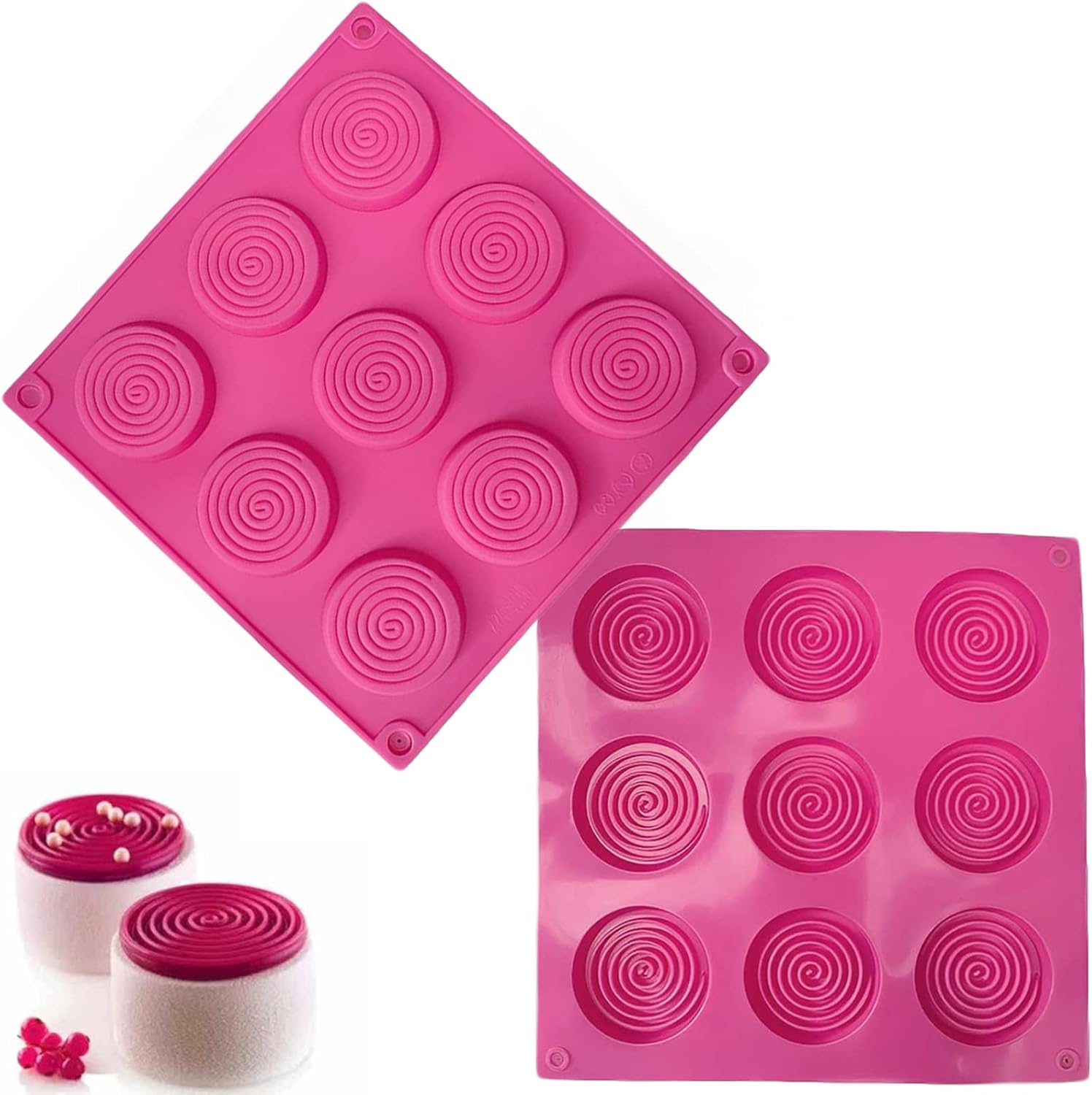 Moule à Gâteau En Silicone 9 Trous Vendos85 - Mathon