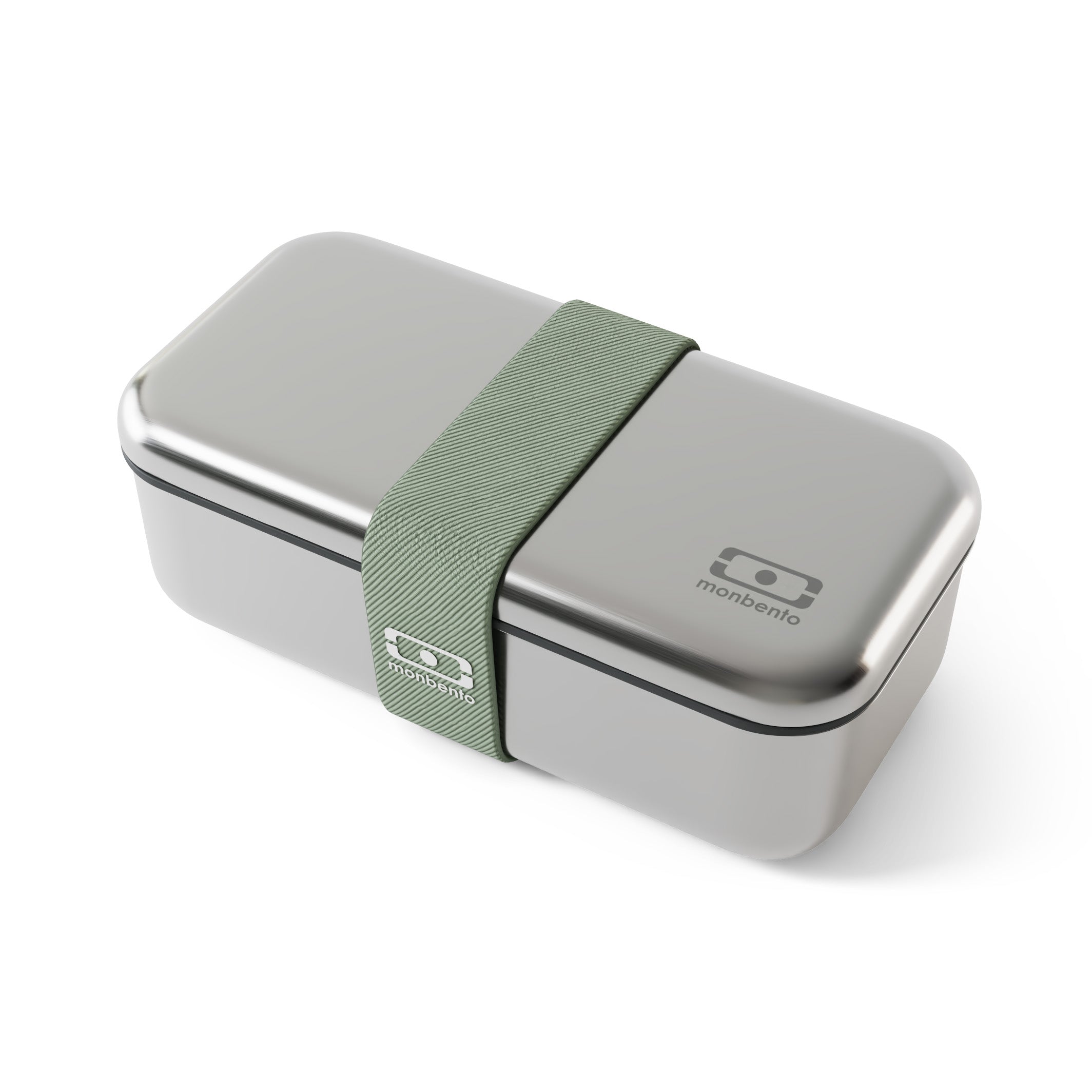 Lunch box en métal micro-ondable Sense Vert Natural 700ml Monbento - Mathon - 1