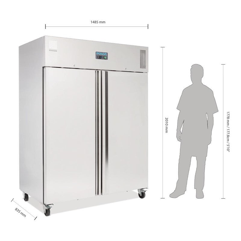Armoire Positive 2 Portes Froid Ventilé - 1300 L - Polar - Mathon - 2