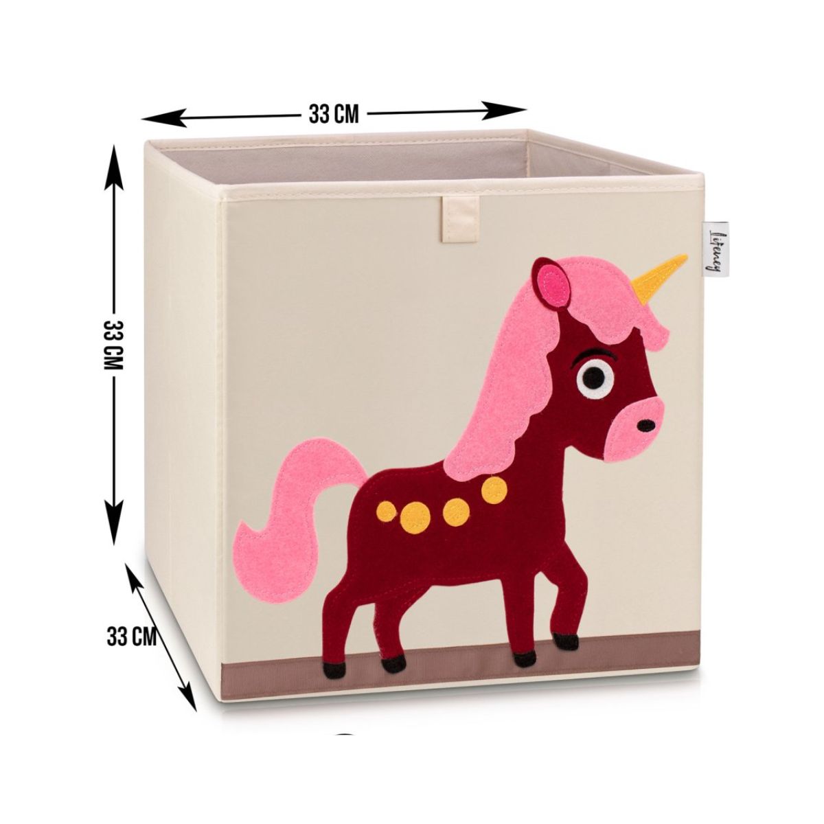 Boîte de rangement en tissu pour enfant "licorne", compatible Ikea Kallax Lifeney Fackelmann - Mathon - 3