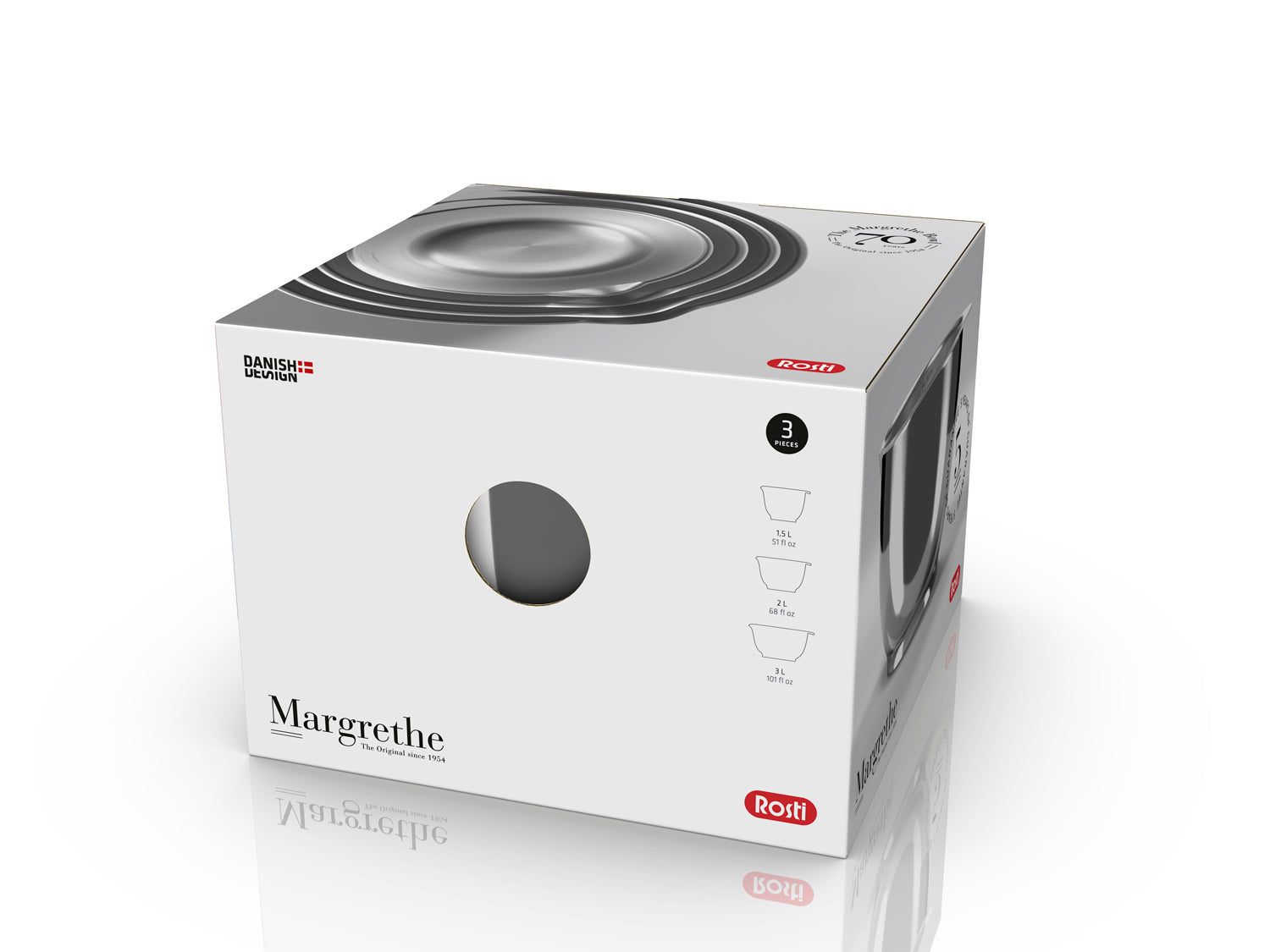 Set de bols 3 pces MARGRETHE en acier Acier Rosti - Mathon - 7