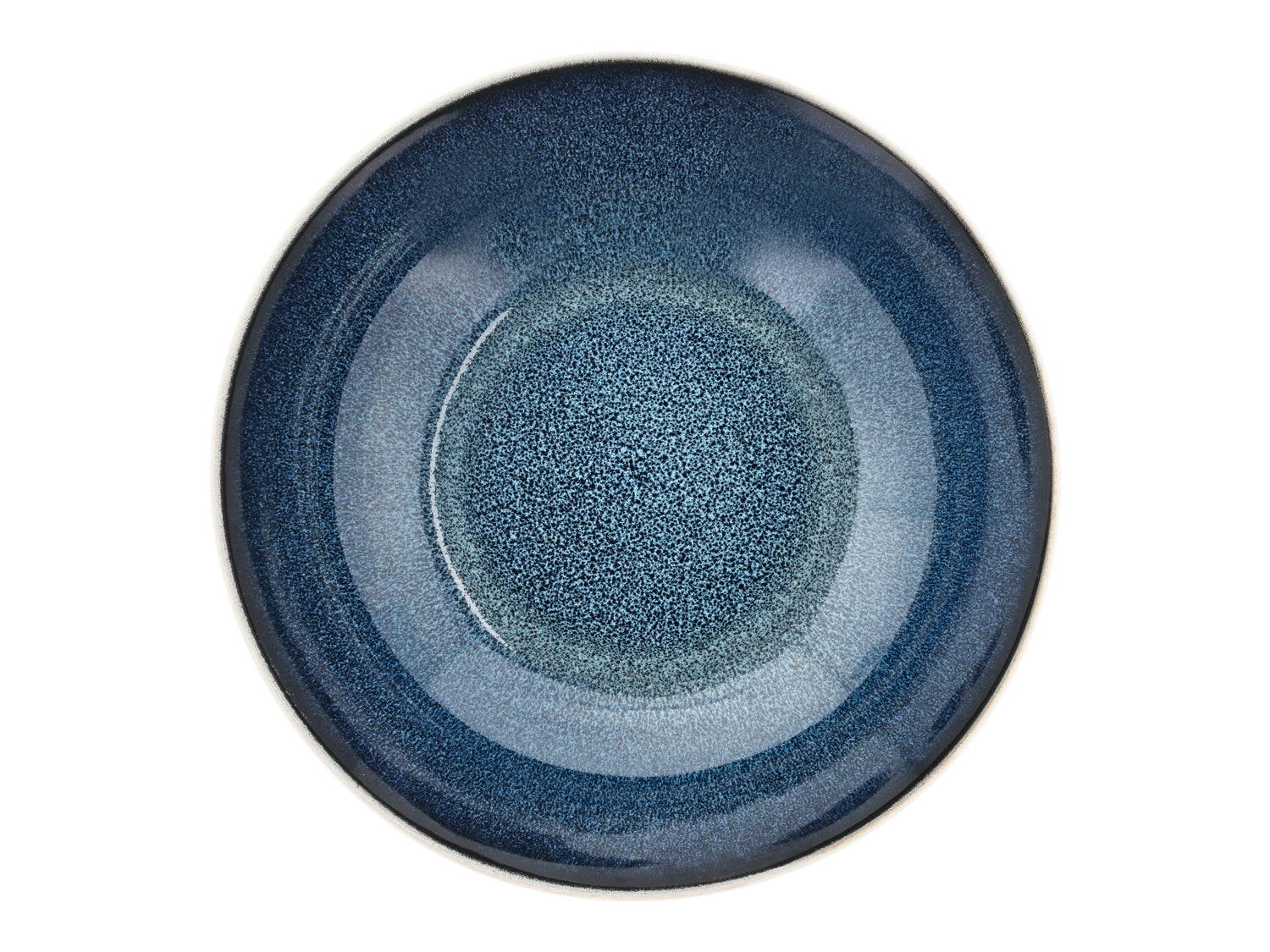 Assiette à pâtes Gastro en Grès Blanc/Bleu foncé Bitz - Mathon - 2