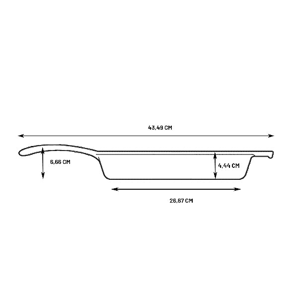 Poêle grill carrée en fonte naturelle 27 cm Lodge - Mathon - 5