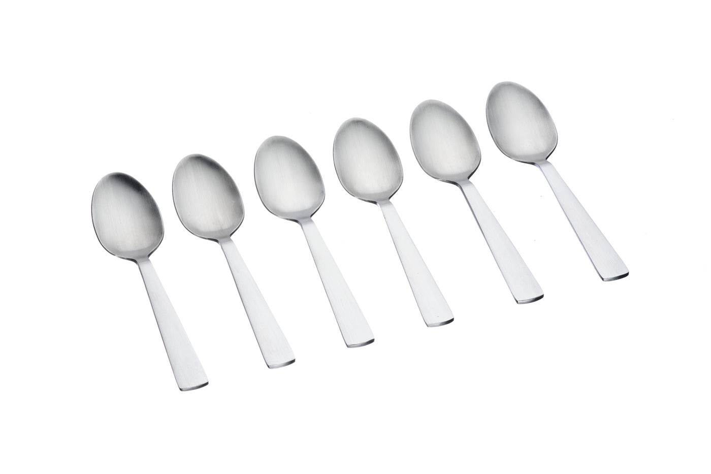 Lot de 6 petites cuillères en inox argent D Björn - Mathon - 1