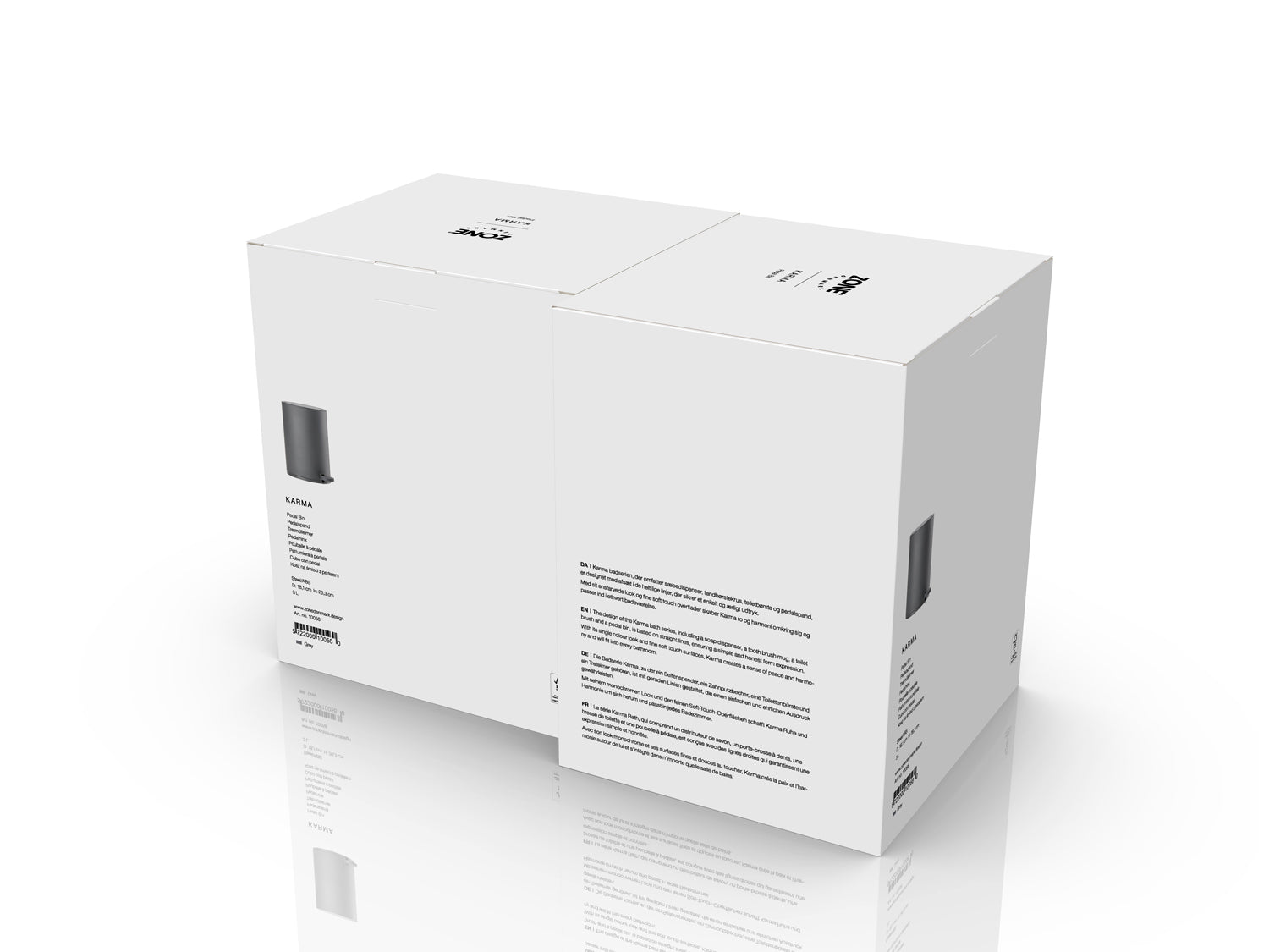 Poubelle à pédale KARMA en acier et abs Gris Zone Denmark - Mathon - 6