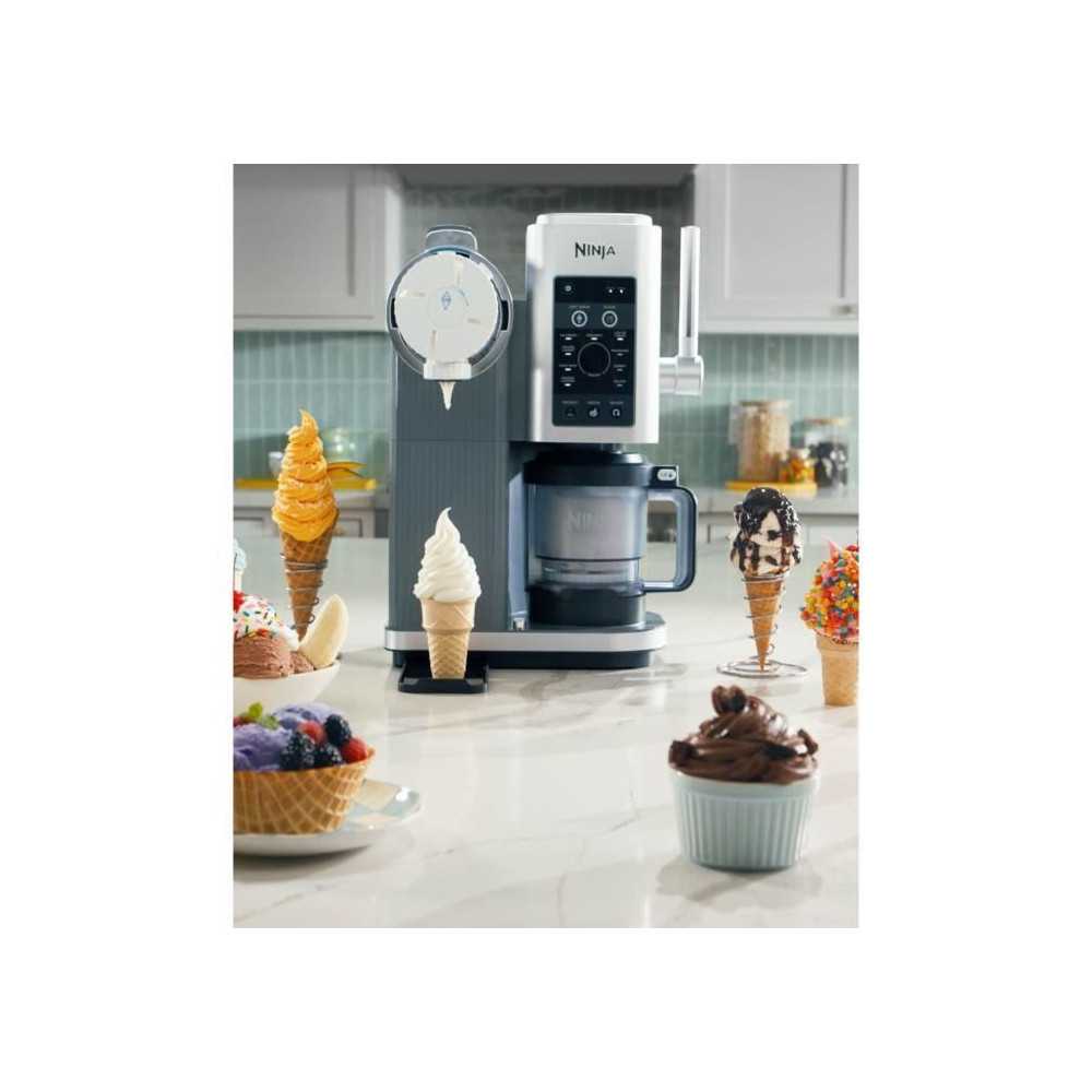 Machine A Glaces Ninja - Creami Swirl Nc701eu - Capacité 480ml - 13 Programmes Dont Glaces A L