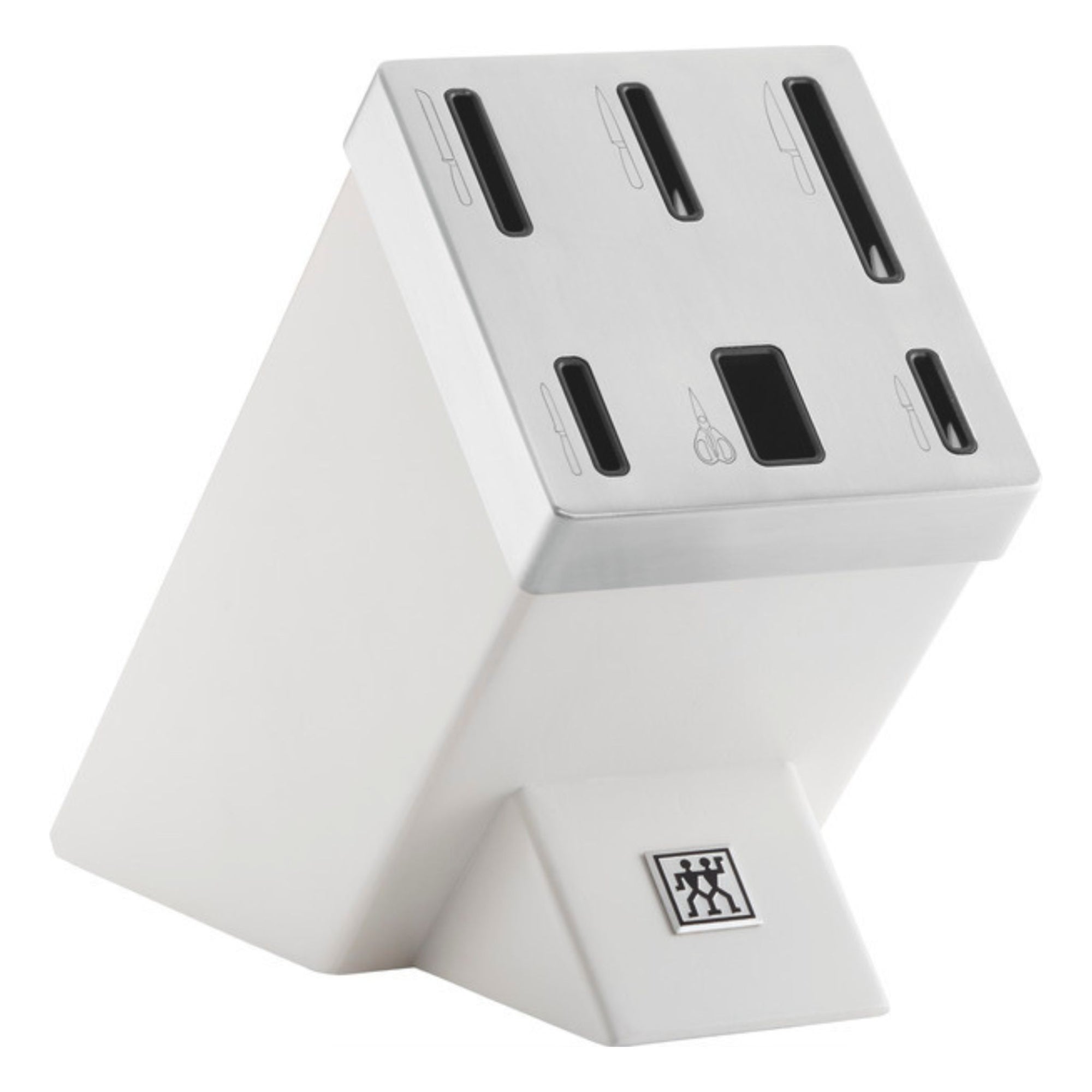 7-pcs, Bloc de couteaux, Argent, Blanc Zwilling - Mathon - 5