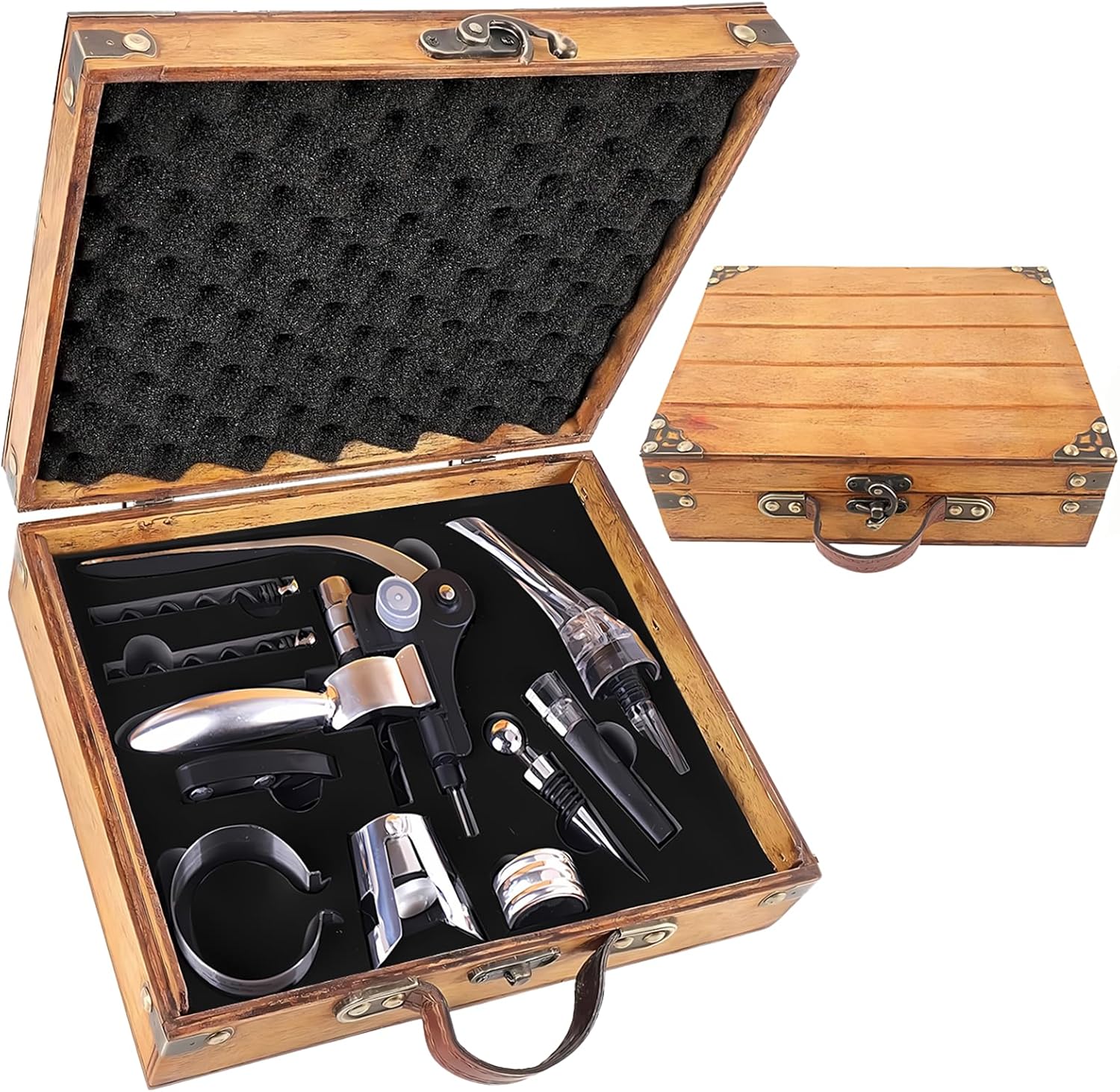 Tire-Bouchon Vin en Coffret Cadeau Bois Vintage Vendos85 - Mathon